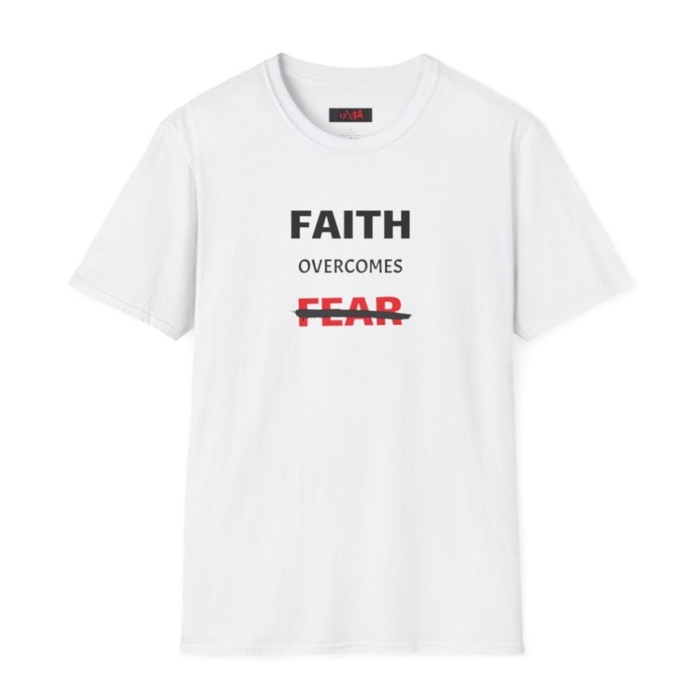 Faith Overcomes Unisex Softstyle Tee